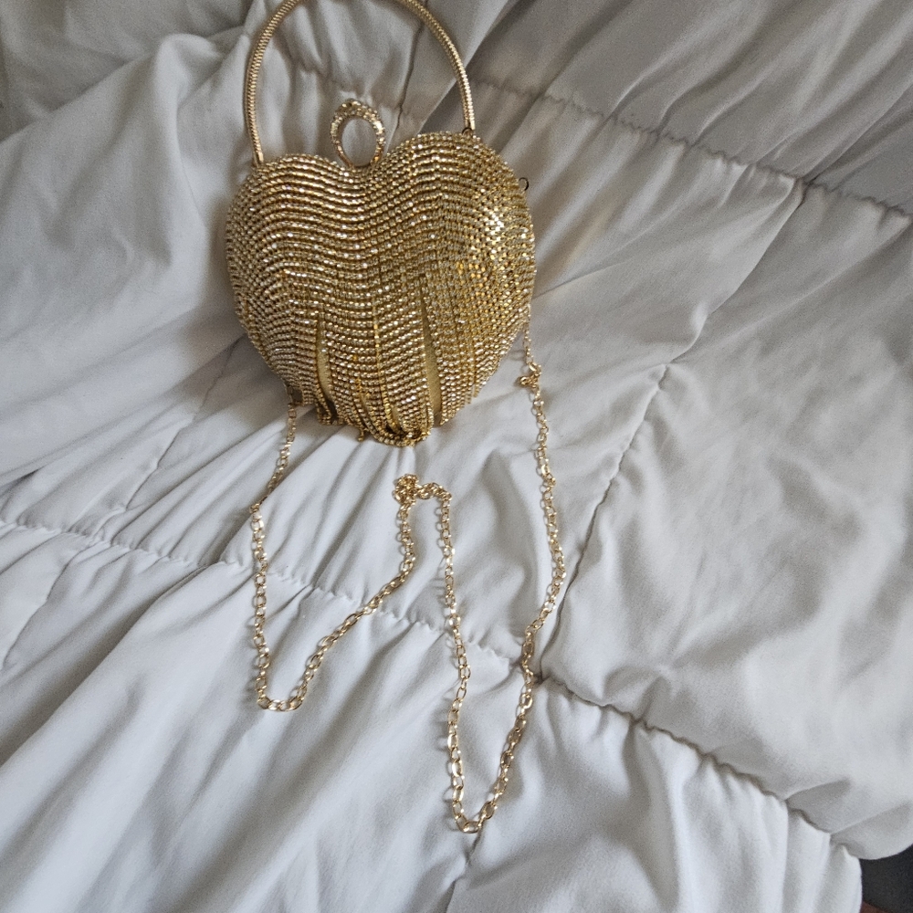 rhinestone tassel evening bag
